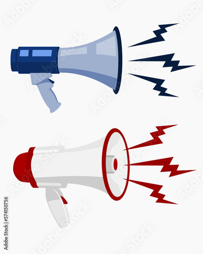 Simple and cool megaphone vector pack