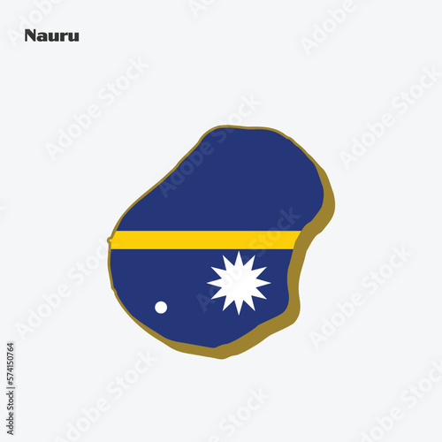Free Download Nauru Nation Flag Map Infographic - GFXLoad
