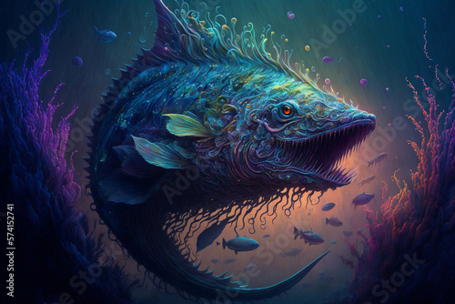 Variations of Sea Monster Generated by AI