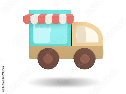 Delivery Truck. Online Shop...