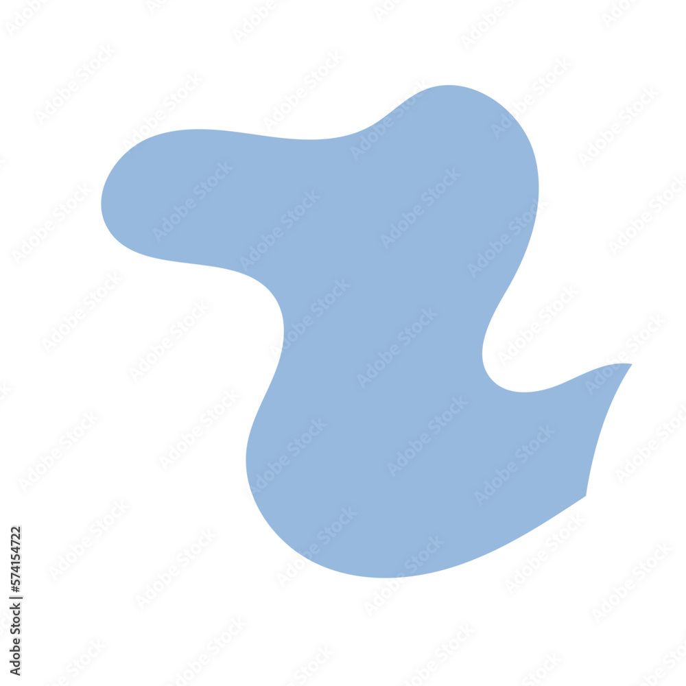 Blue Abstract Blob Shapes Blue Abstract Blob Shapes