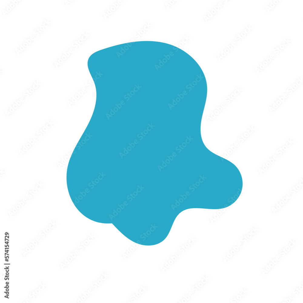 Blue Abstract Blob Shapes