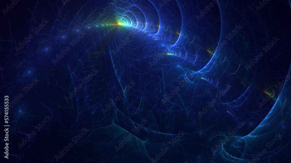 3D rendering abstract colorful fractal light background