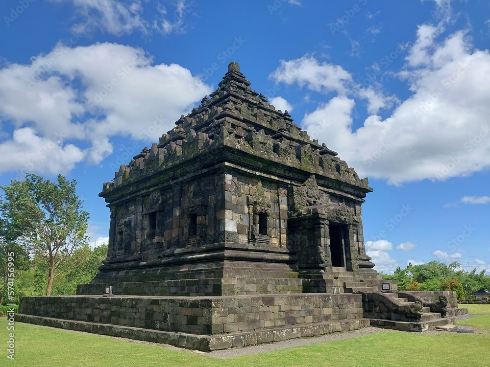 Ijo temple with blue sky. The highest temple in Yogyakarta Ijo temple with blue sky. The highest temple in Yogyakarta