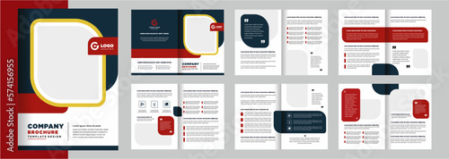 Minimalist business proposal or company profile corporate brochure layout design template