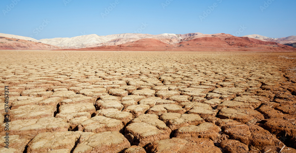 climate change- Dried up lake, no rain- Africa