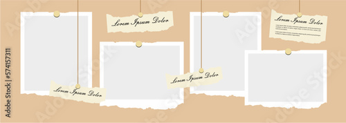 Pictures or photos frame collage. comics page grid layout abstract photo frames and digital photo wall template