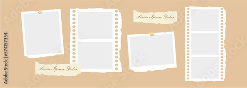 Pictures or photos frame collage. comics page grid layout abstract photo frames and digital photo wall template