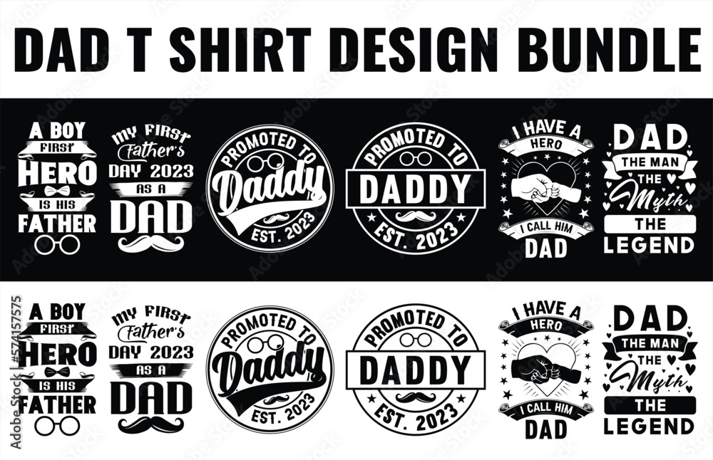 Vector father's day tshirt design dad svg design bundle