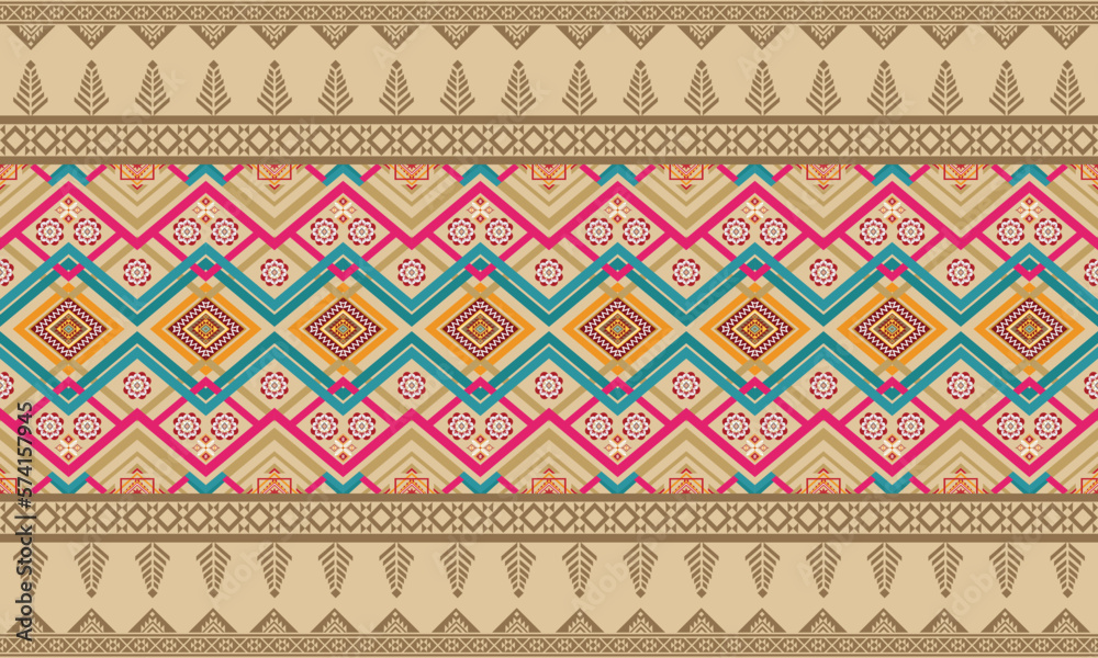 Geometric ethnic pattern vector background. seamless pattern traditional,Design for background, wallpaper, Batik, fabric, carpet, clothing, wrapping, and textile. Colorful ethnic pattern illustration Geometric ethnic pattern vector background. seamless pattern traditional,Design for background, wallpaper, Batik, fabric, carpet, clothing, wrapping, and textile. Colorful ethnic pattern illustration