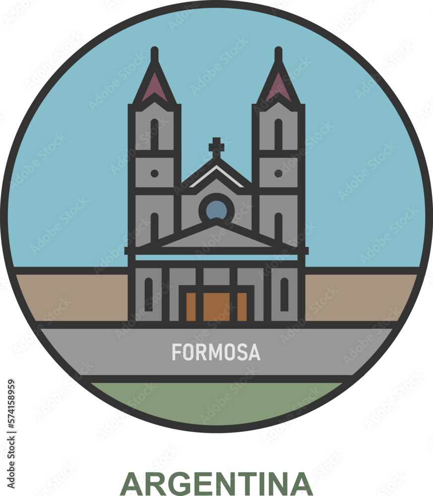 Formosa. Cities and towns in Argentina