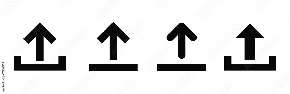 Upload icon. Upload icon different style. Upload icon and symbol, uploading button - arrow down icon. Vector illustration. Upload icon. Upload icon different style. Upload icon and symbol, uploading button - arrow down icon. Vector illustration.