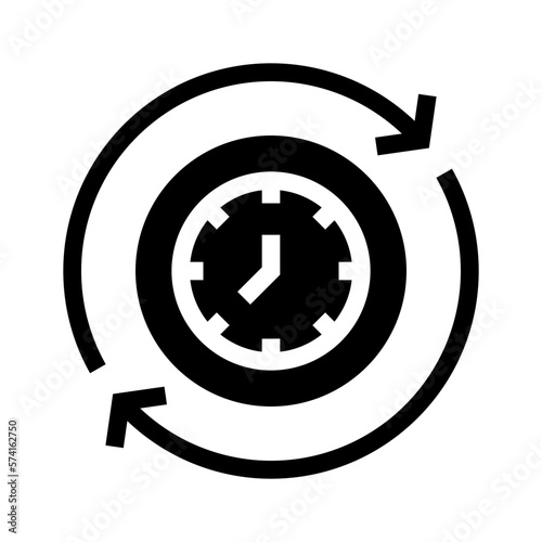 clock glyph icon