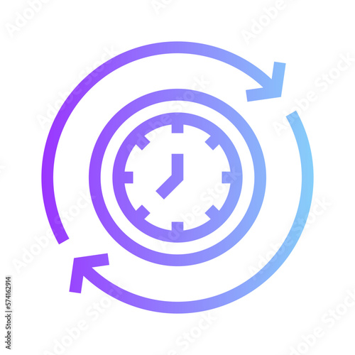 clock gradient icon
