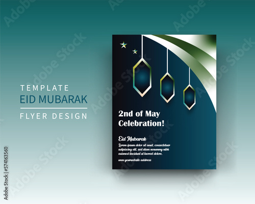 Eid Al-Fitr Flyer design template.