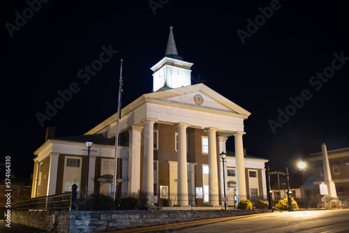 Botetourt County Courthouse at Night photo