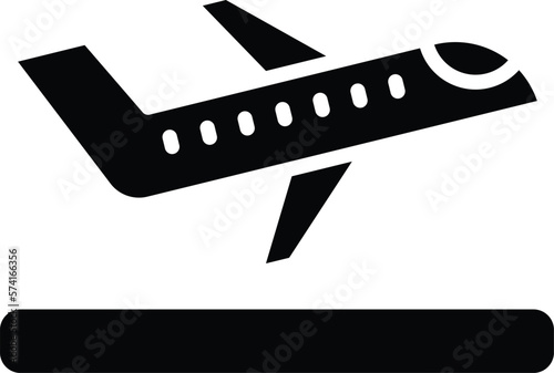 Takeoff Vector Icon Design Illustration