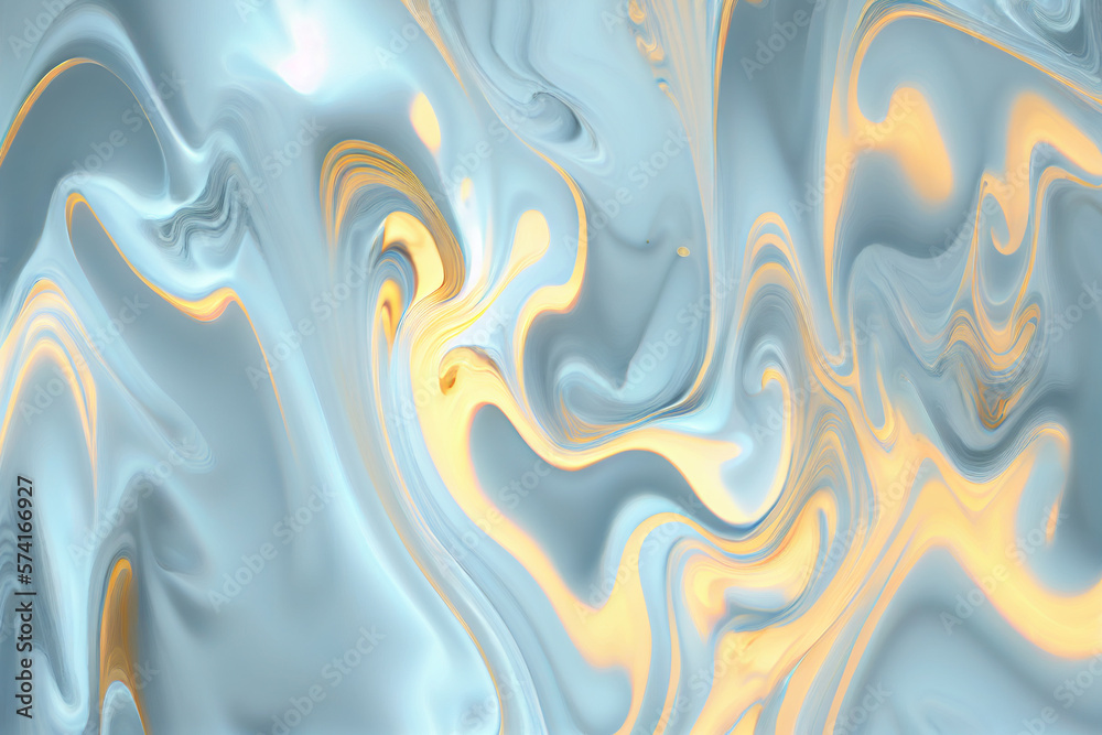 Marble liquid abstract blue and gold texture, alcohol ink background Marble liquid abstract blue and gold texture, alcohol ink background