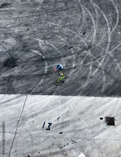 A man with a bike