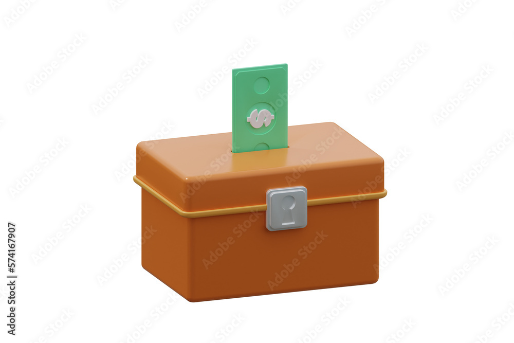 Infaq ramadhan 3d icon isolated white bacground. 3d rendering Infaq ramadhan 3d icon isolated white bacground. 3d rendering