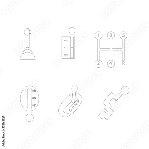 lever icons of various models
