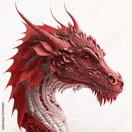 red dragon head