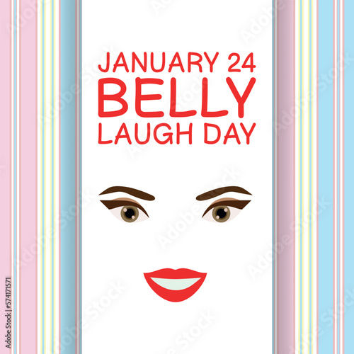 Belly Laugh Day . Design suitable for greeting card poster and banner
