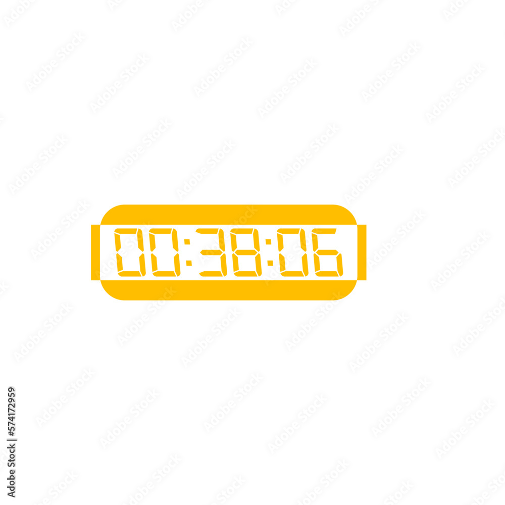 Digital clock number set. Electronic figures. Vector illustration. Digital clock number set. Electronic figures. Vector illustration.