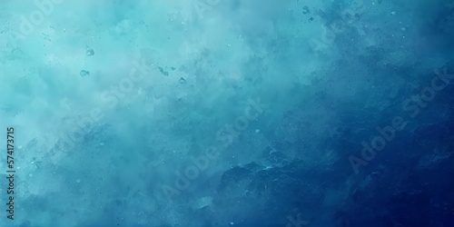 deep sea background with bubbles, illustration, Generative, AI