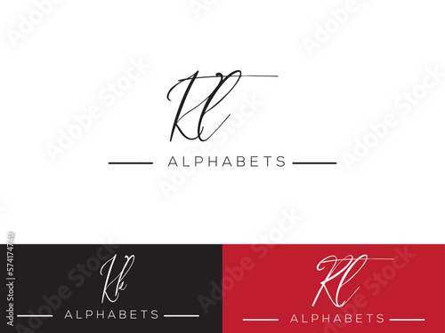 Colorful KT logo, Signature KT  Fashion Logo Icon Vector Image Design for your business