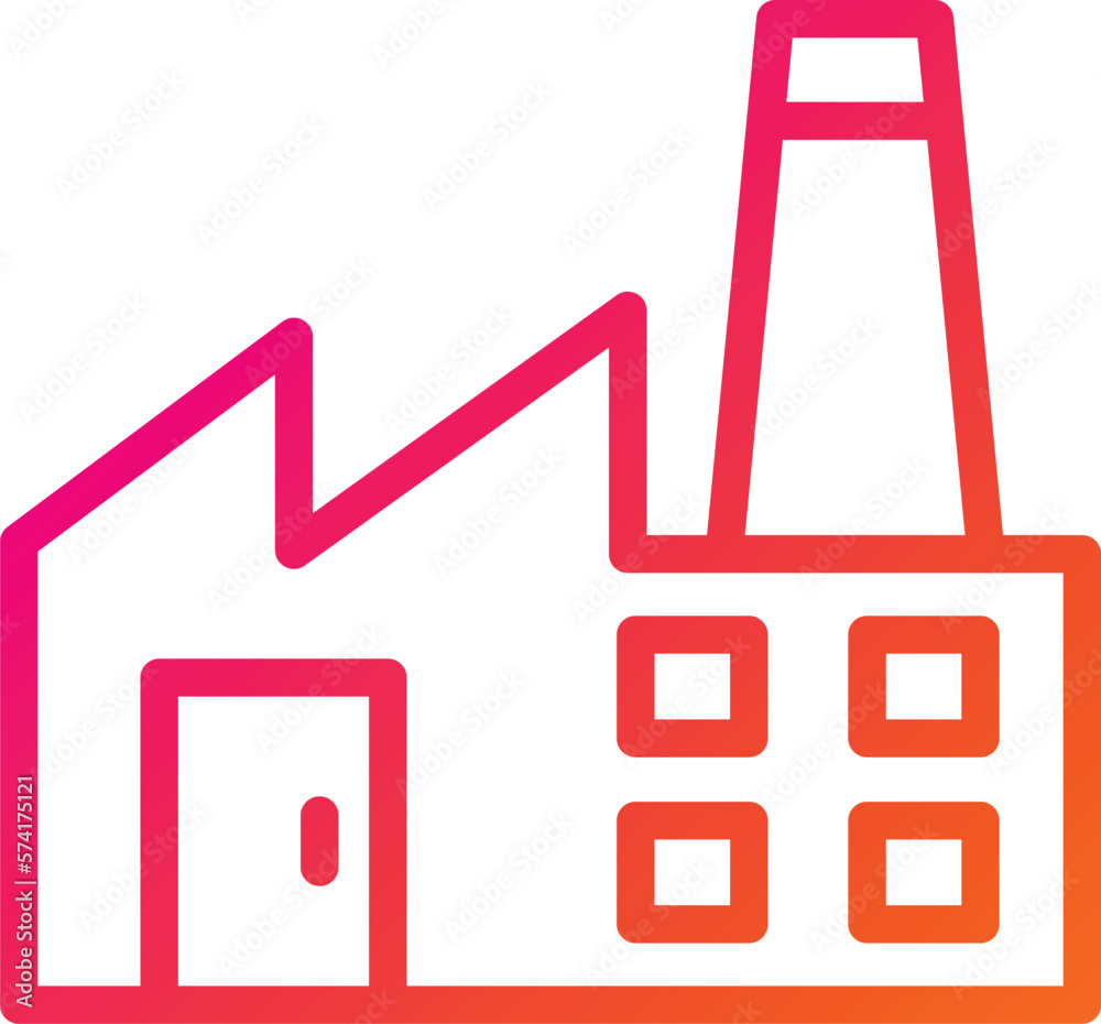 Factory Vector Icon Design Illustration Factory Vector Icon Design Illustration