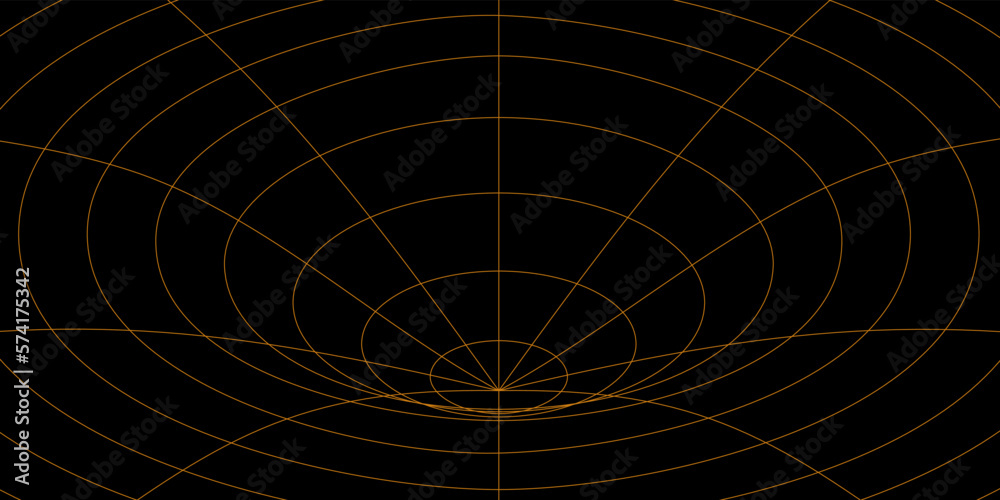 Fototapeta premium Grid wireframe gravity for techno background style