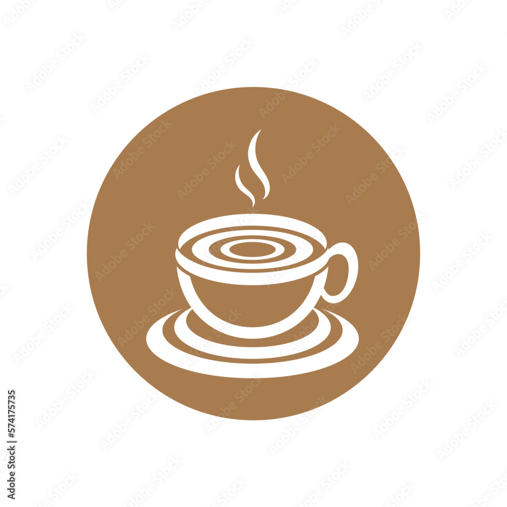 Obraz premium Coffee cup Logo Template vector icon illustration design