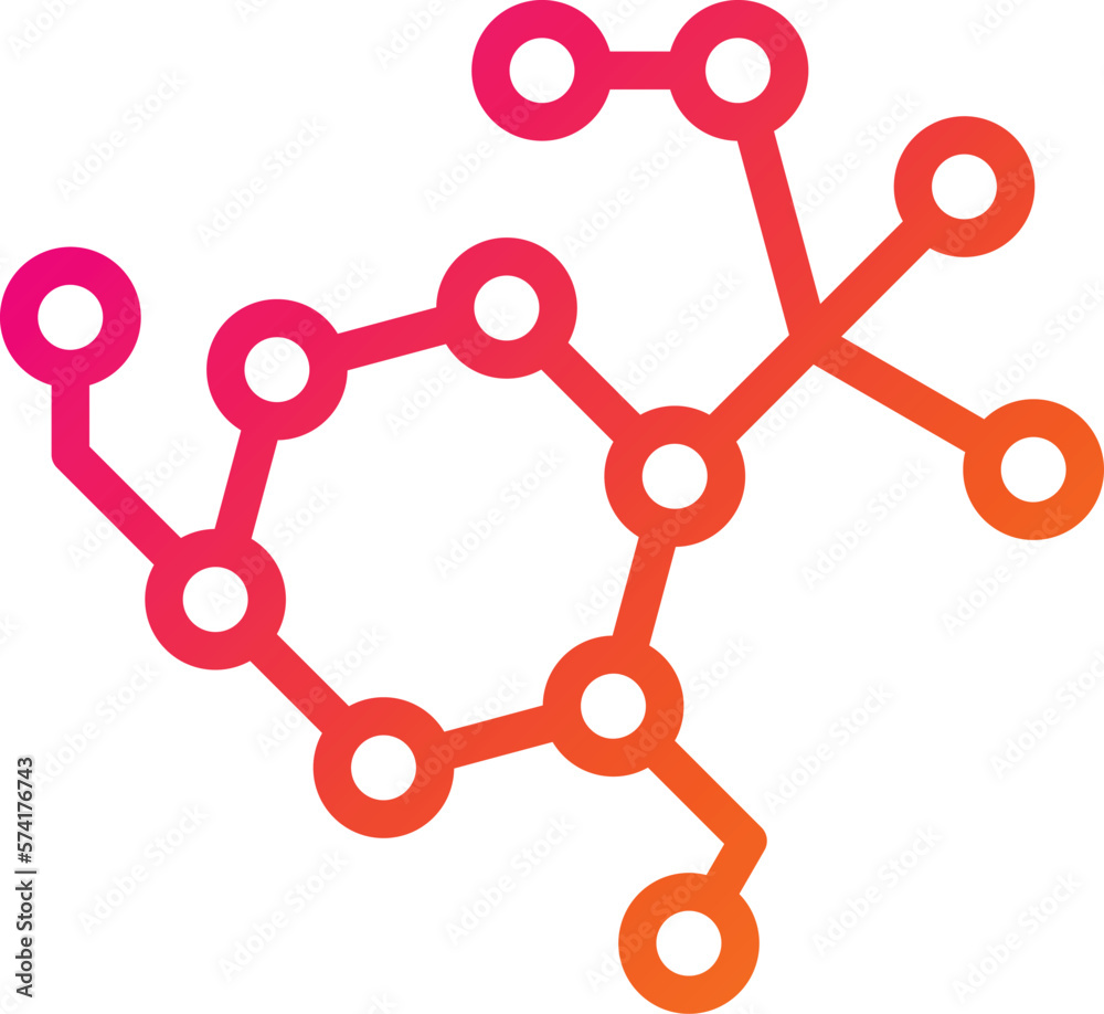 Molecule chain Vector Icon Design Illustration Molecule chain Vector Icon Design Illustration