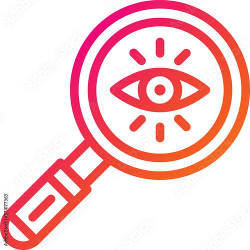 Eye search Vector Icon Design Illustration