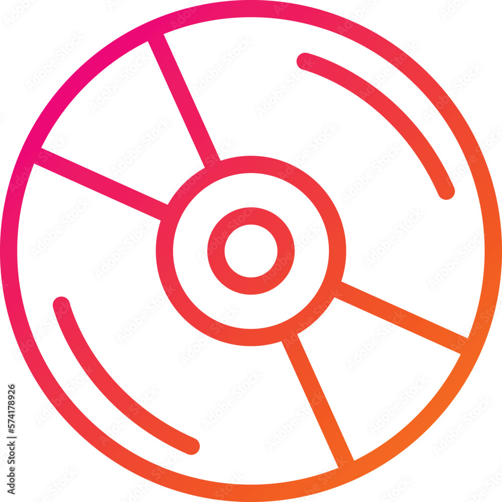 Dvd Vector Icon Design Illustration
