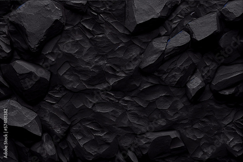 Dark rock texture background. Gray rock slate background.
