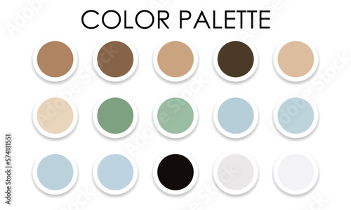 Obraz na płótnie Large color palette. Color samples. Vector illustration w salonie