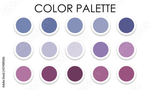 Obraz na płótnie Large color palette. Color samples. Vector illustration w salonie