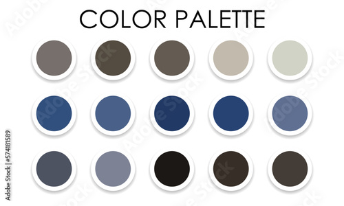 Obraz na płótnie Large color palette. Color samples. Vector illustration w salonie