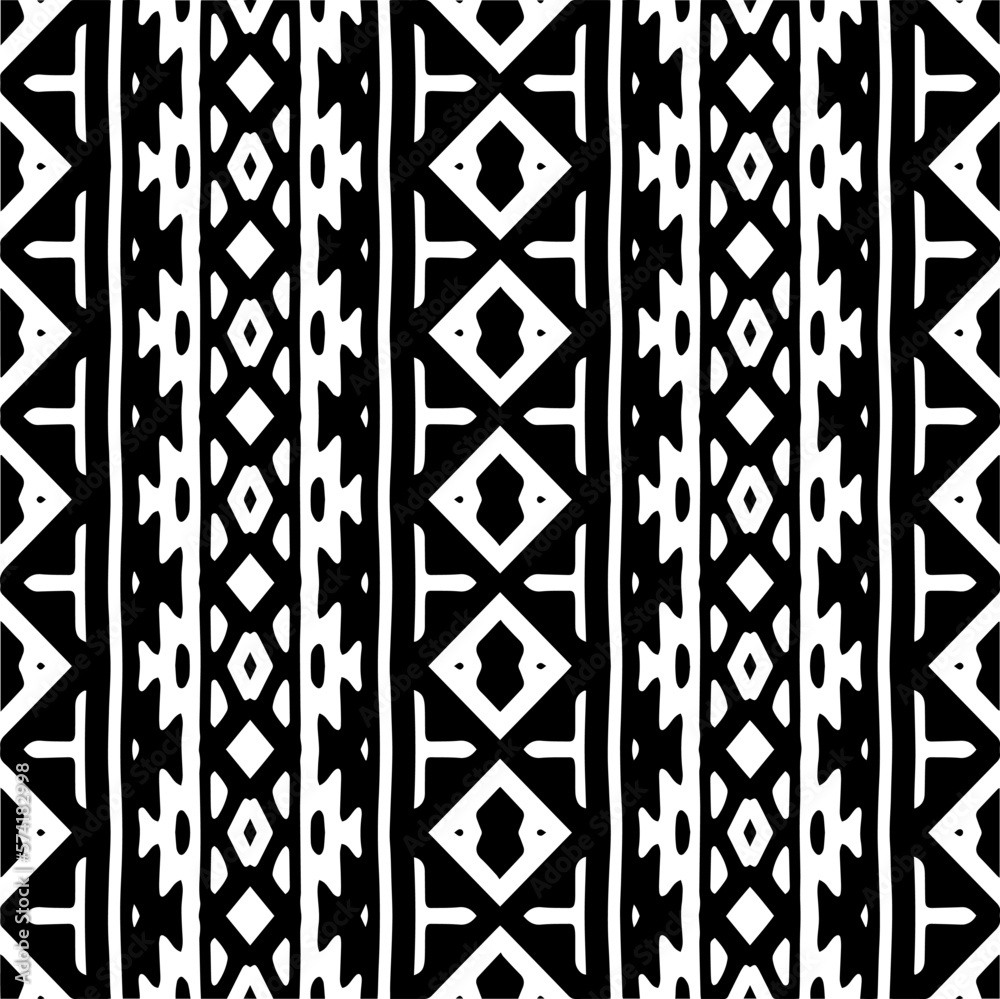 Vector geometric seamless pattern. Minimal ornamental background with abstract shapes. Black and white texture. Simple abstract ornament background. Dark repeat design for decor, fabric, cloth. Vector geometric seamless pattern. Minimal ornamental background with abstract shapes. Black and white texture. Simple abstract ornament background. Dark repeat design for decor, fabric, cloth.