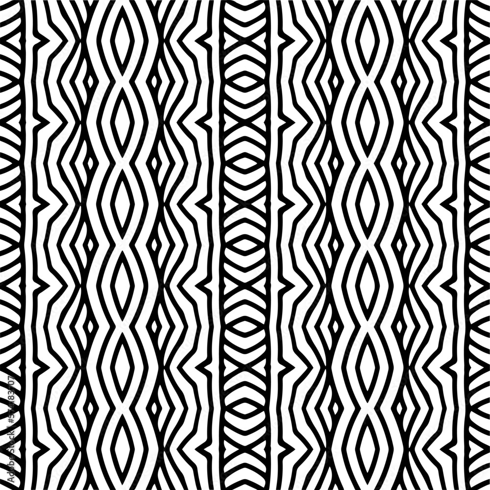 Vector geometric seamless pattern. Minimal ornamental background with abstract shapes. Black and white texture. Simple abstract ornament background. Dark repeat design for decor, fabric, cloth. Vector geometric seamless pattern. Minimal ornamental background with abstract shapes. Black and white texture. Simple abstract ornament background. Dark repeat design for decor, fabric, cloth.