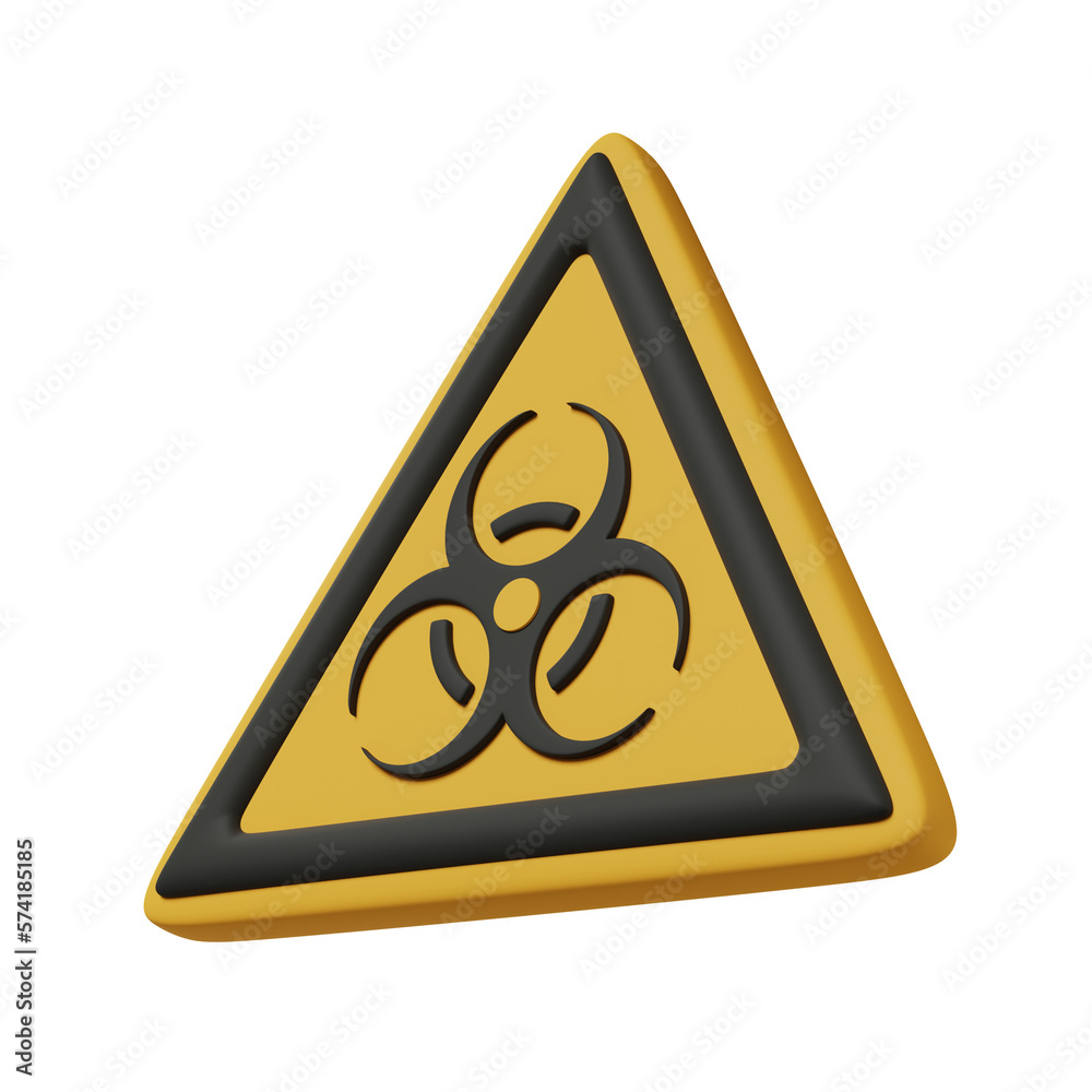 Bio hazard sign 3d illustration Bio hazard sign 3d illustration