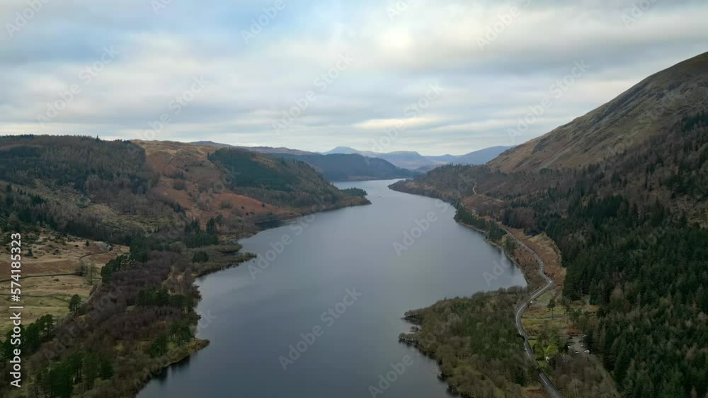 A high angle view of Skiddaw and Thirlmere from the flanks of Helvellyn A high angle view of Skiddaw and Thirlmere from the flanks of Helvellyn