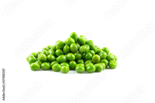 Pile of green wet pea