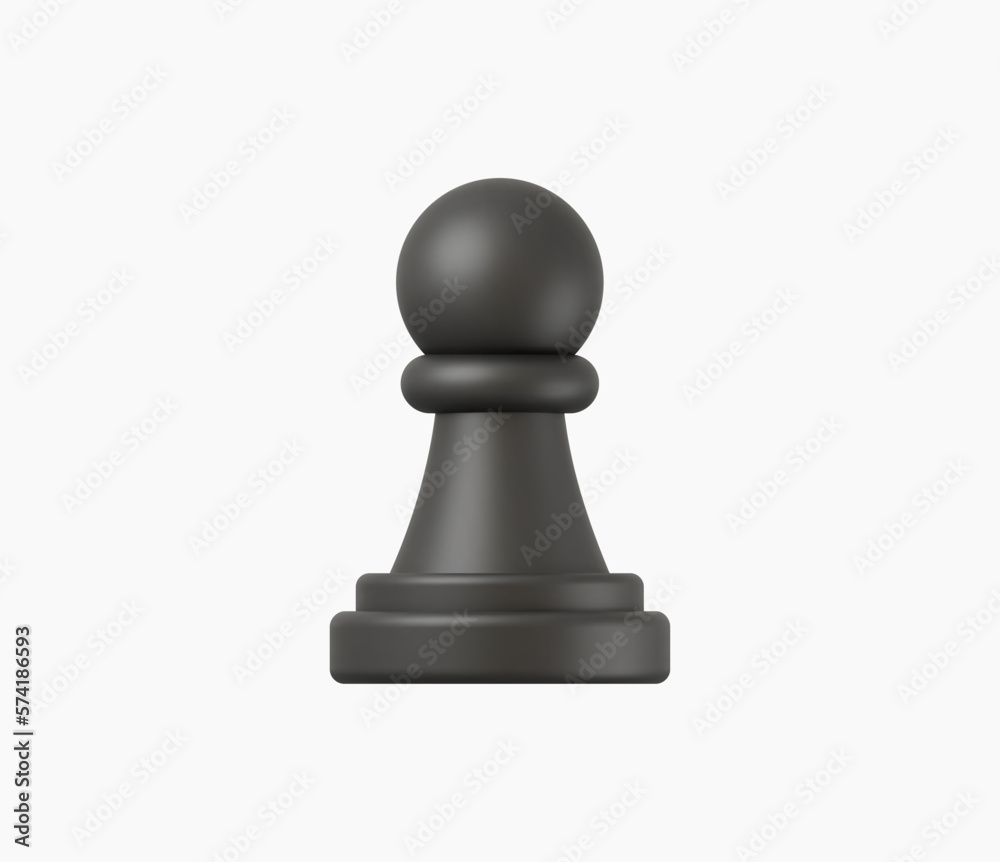 3d Realistic Chess or Strategy icon vector illustration 3d Realistic Chess or Strategy icon vector illustration