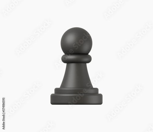 3d Realistic Chess or Strategy icon vector illustration