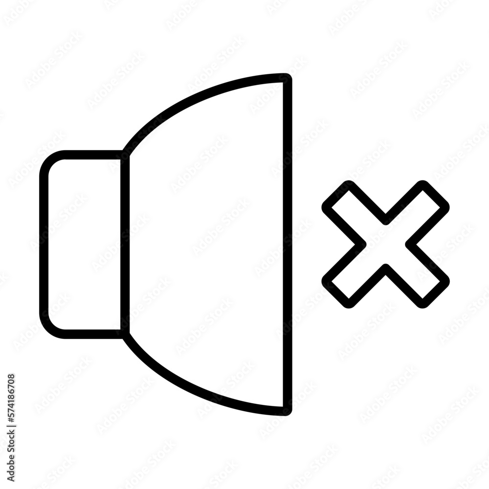 Fototapeta premium Volume Off Icon