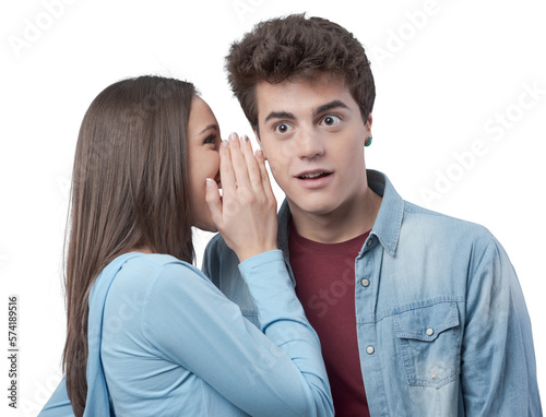 Friends sharing gossips
