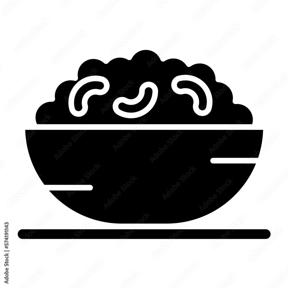 Mac N Cheese Glyph Icon